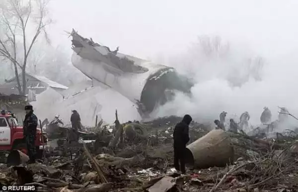 Omg!!! 30 People Dead As Turkish Airlines Cargo Plane Crashes In Kyrgyzstan. (Photo)